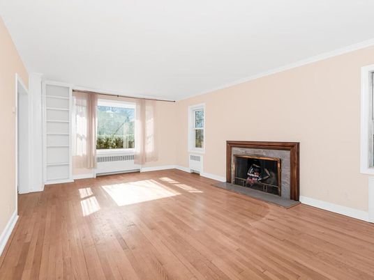 Empty room, Fireplace, Interior, Wood Texture Flooring