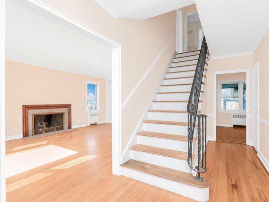 Fireplace, Interior, Wood Texture Flooring