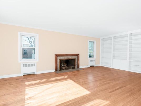 Empty room, Fireplace, Interior, Wood Texture Flooring