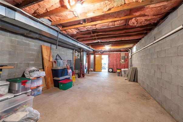 Interior, Stone Walls, Wooden Beams