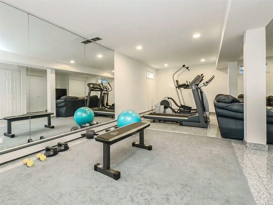 Fitness Equipment, Interior, Recessed Lighting