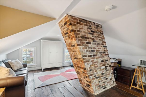 Fireplace, Interior, Stone Walls, Wood Texture Flooring