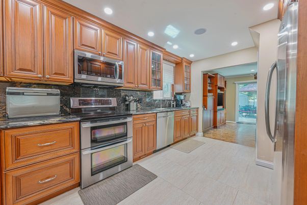 Interior, Kitchen, Recessed Lighting, Stainless Steel Appliances