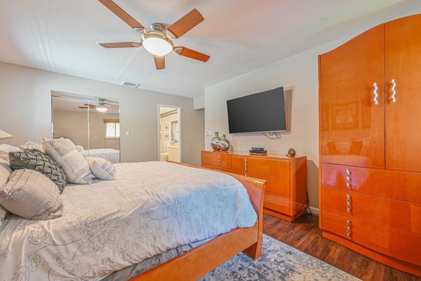 Bedroom, Interior, Wood Texture Flooring