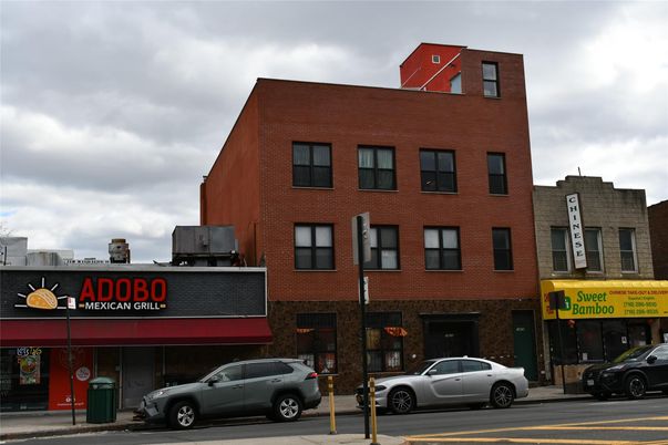 Exterior, Facade, Brick Facade, Condo Building