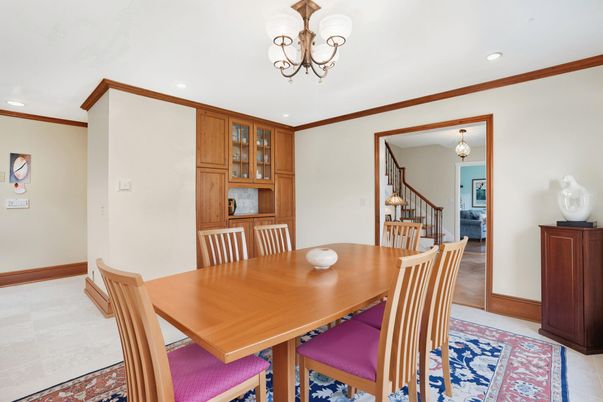 Chandelier, Dining room, Interior, Recessed Lighting