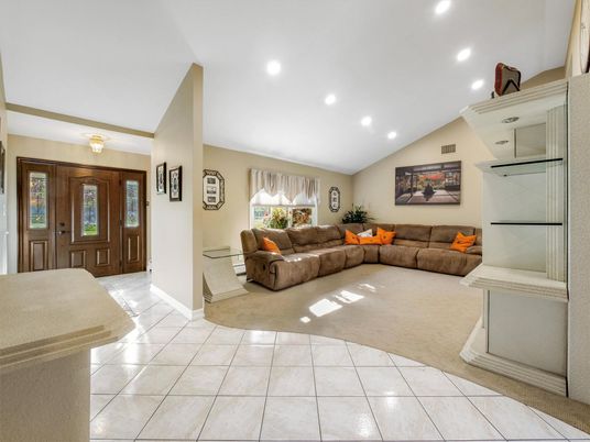 Interior, Living room, Recessed Lighting