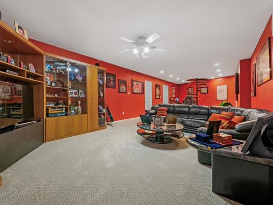 Interior, Living room, Recessed Lighting