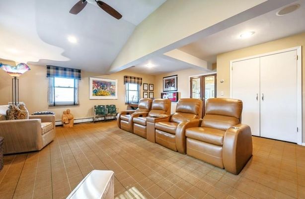 Home Theatre Room, Interior, Living room, Recessed Lighting, Theatre Room