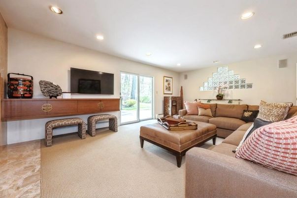 Interior, Living room, Recessed Lighting