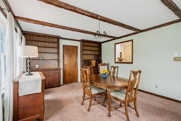 Dining room, Interior, Wooden Beams