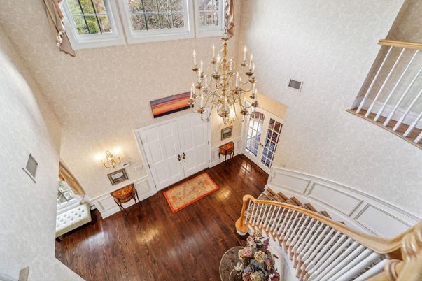 Chandelier, Interior, Wood Texture Flooring