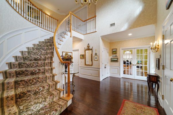 Chandelier, Interior, Recessed Lighting, Wood Texture Flooring