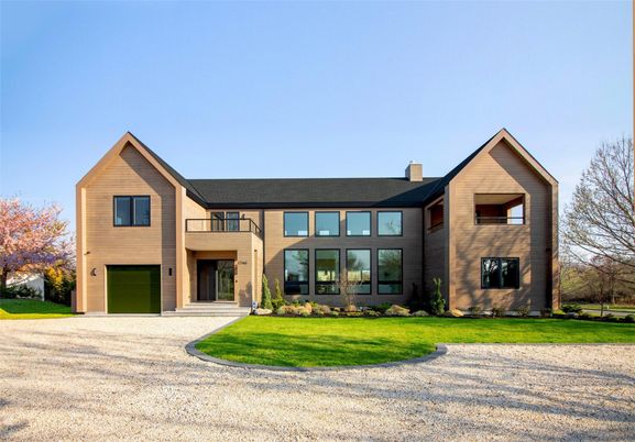 Attached, Backyard, Exterior, Facade, Farmhouse
