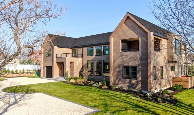 Attached, Backyard, Exterior, Facade, Farmhouse