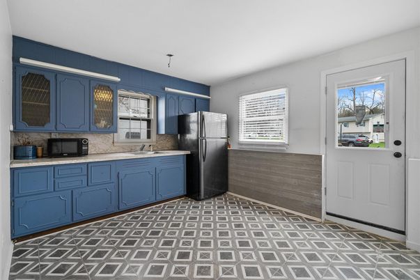Interior, Kitchen, Wood Texture Flooring