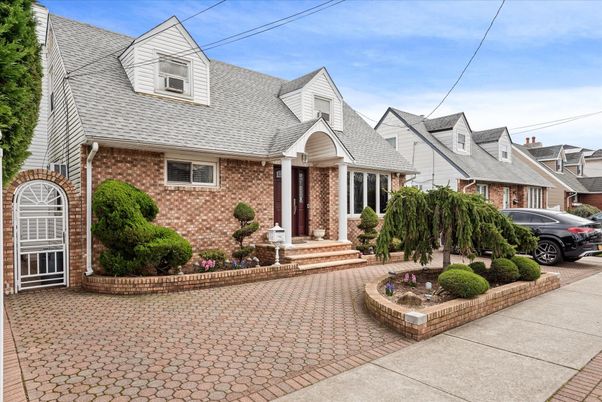 Exterior, Facade, Brick Facade, Cape Cod
