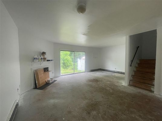 Empty room, Fireplace, Interior
