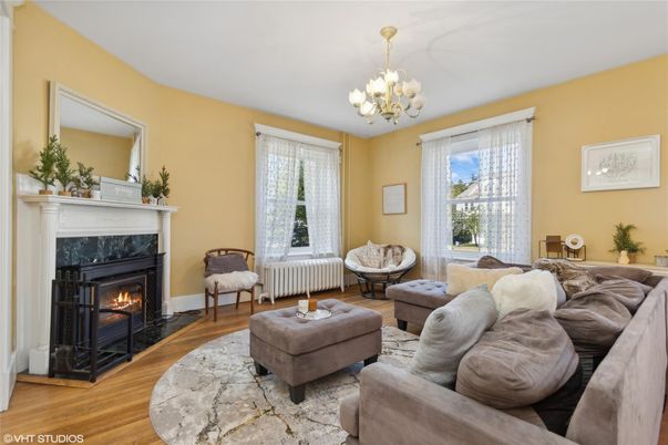 Chandelier, Fireplace, Interior, Living room, Wood Texture Flooring