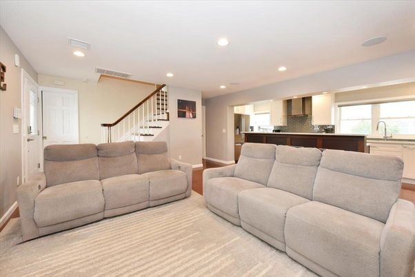 Interior, Kitchen, Living room, Recessed Lighting
