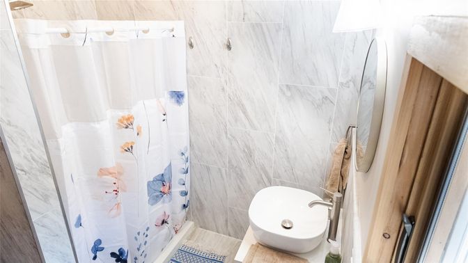Bathroom, Interior, Marble Walls