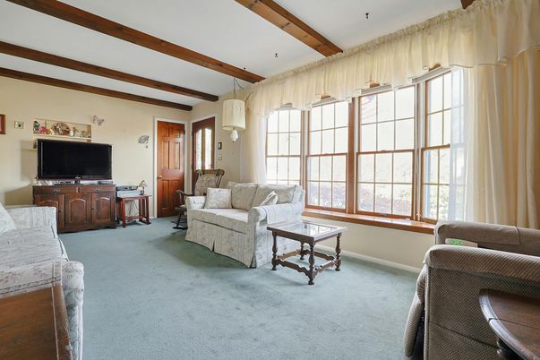 Interior, Living room, Wooden Beams