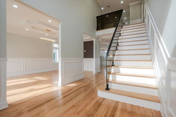 Interior, Pendant Lights, Recessed Lighting, Wood Texture Flooring