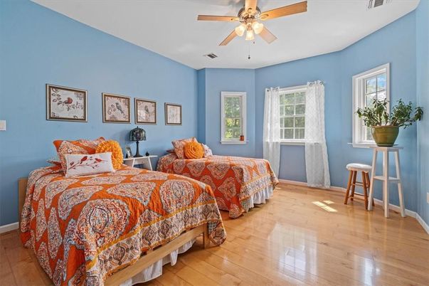 Bedroom, Interior, Wood Texture Flooring