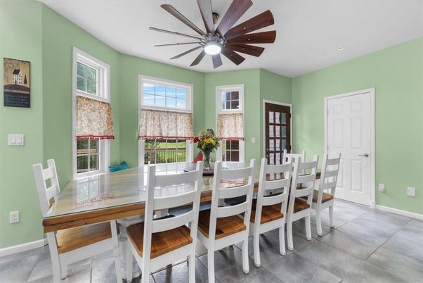 Dining room, Interior, Recessed Lighting