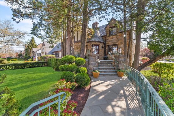 Backyard, Exterior, Facade, Brick Facade, Tudor Revival