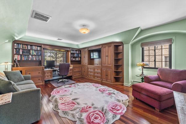 Home Office, Interior, Wood Texture Flooring