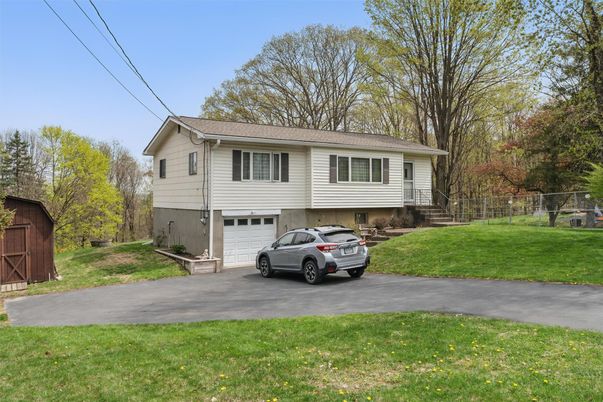Attached, Backyard, Exterior, Facade, Raised Ranch