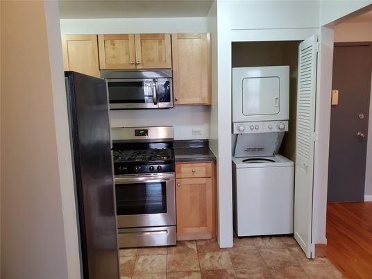 Interior, Kitchen, Stainless Steel Appliances, Utility Closets, Washer, Wood Texture Flooring