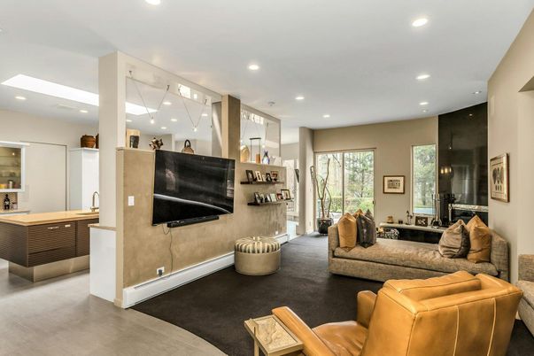 Interior, Living room, Recessed Lighting