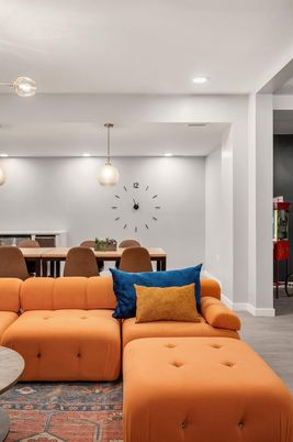 Dining room, Interior, Living room, Pendant Lights, Recessed Lighting