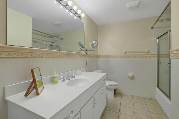Bathroom, Dual Sink Vanities, Glass Shower, Interior
