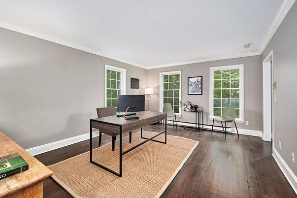 Home Office, Interior, Wood Texture Flooring