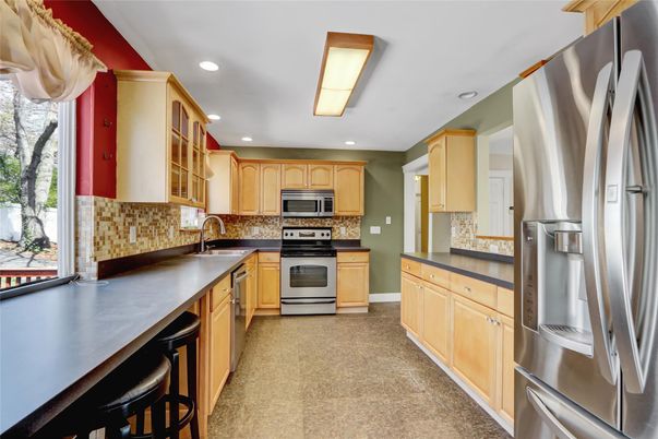 Interior, Kitchen, Recessed Lighting, Stainless Steel Appliances