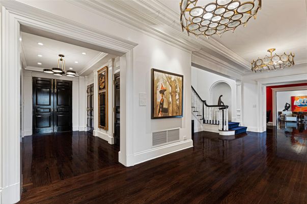 Chandelier, Interior, Pendant Lights, Recessed Lighting, Wood Texture Flooring
