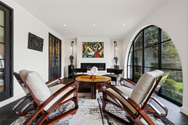 Fireplace, Interior, Living room, Recessed Lighting