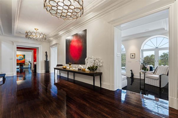 Chandelier, Interior, Wood Texture Flooring