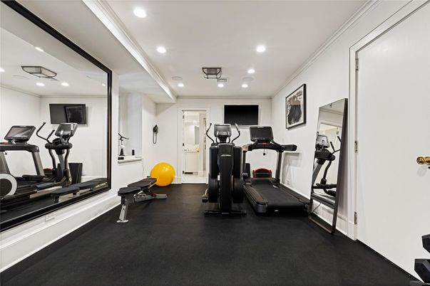 Fitness Equipment, Gym, Interior, Recessed Lighting