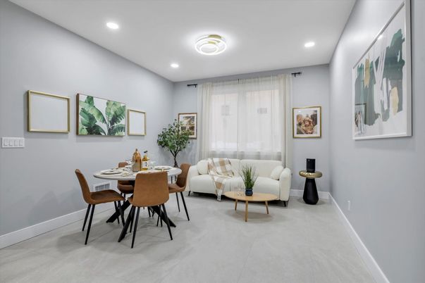 Dining room, Interior, Living room, Recessed Lighting