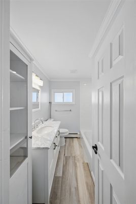 Bathroom, Dual Sink Vanities, Interior, Wood Texture Flooring