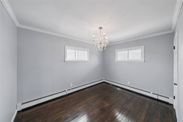 Chandelier, Empty room, Interior, Wood Texture Flooring