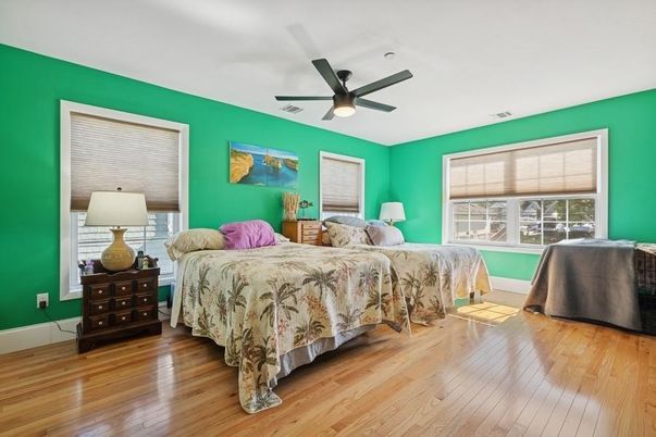 Bedroom, Interior, Wood Texture Flooring