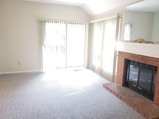 Empty room, Fireplace, Interior