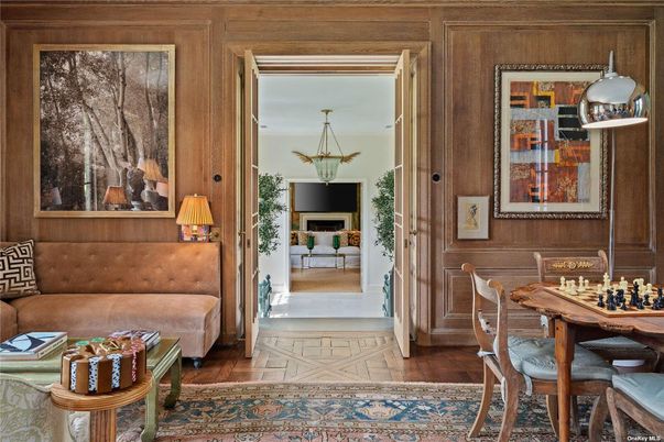 Dining room, Interior, Wood Texture Flooring, Wooden Walls