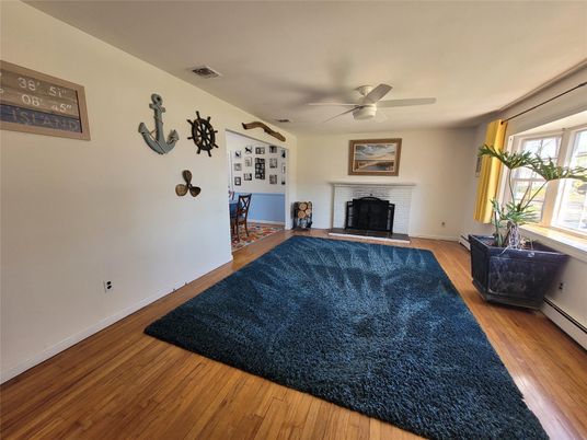 Empty room, Fireplace, Interior, Wood Texture Flooring