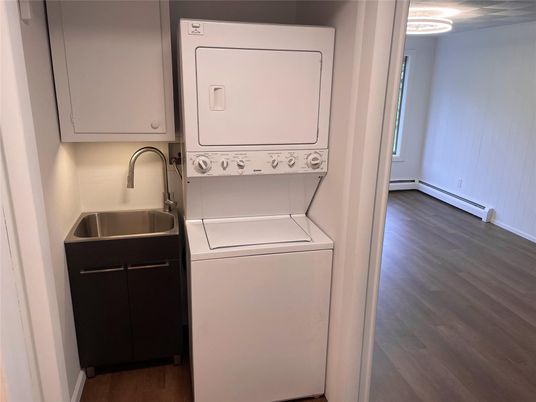 Interior, Utility Closets, Washer, Wood Texture Flooring